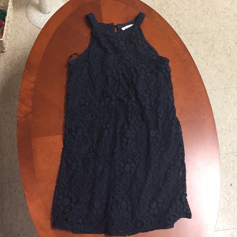 Blue lace dress